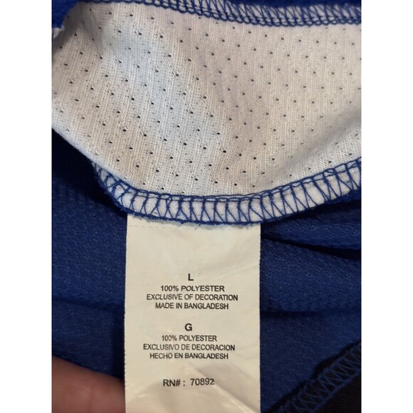 Blue MANCHESTER UNITED FC MUFC Football Soccer Mens Jersey Kit Large Shirt - Picture 6 of 8